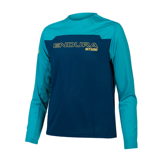 ENDURA KID'S MT500JR BURNER L/S JERSEY BLUEBERRY