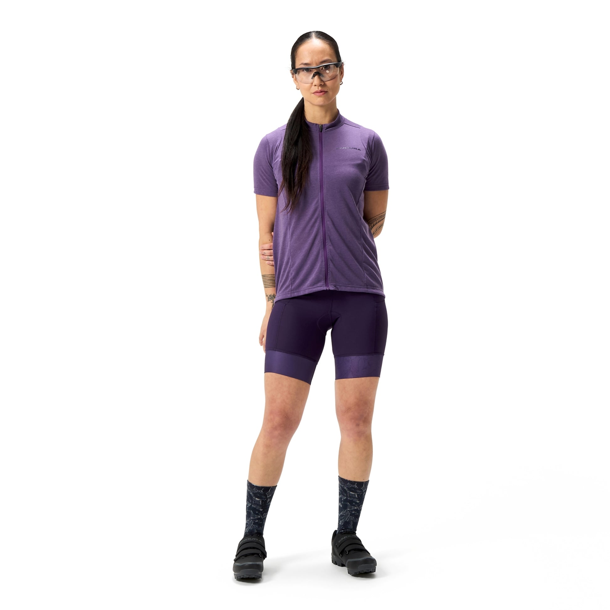 ENDURA WOMEN'S LOOP ZIPPED MTB JERSEY HEATHER