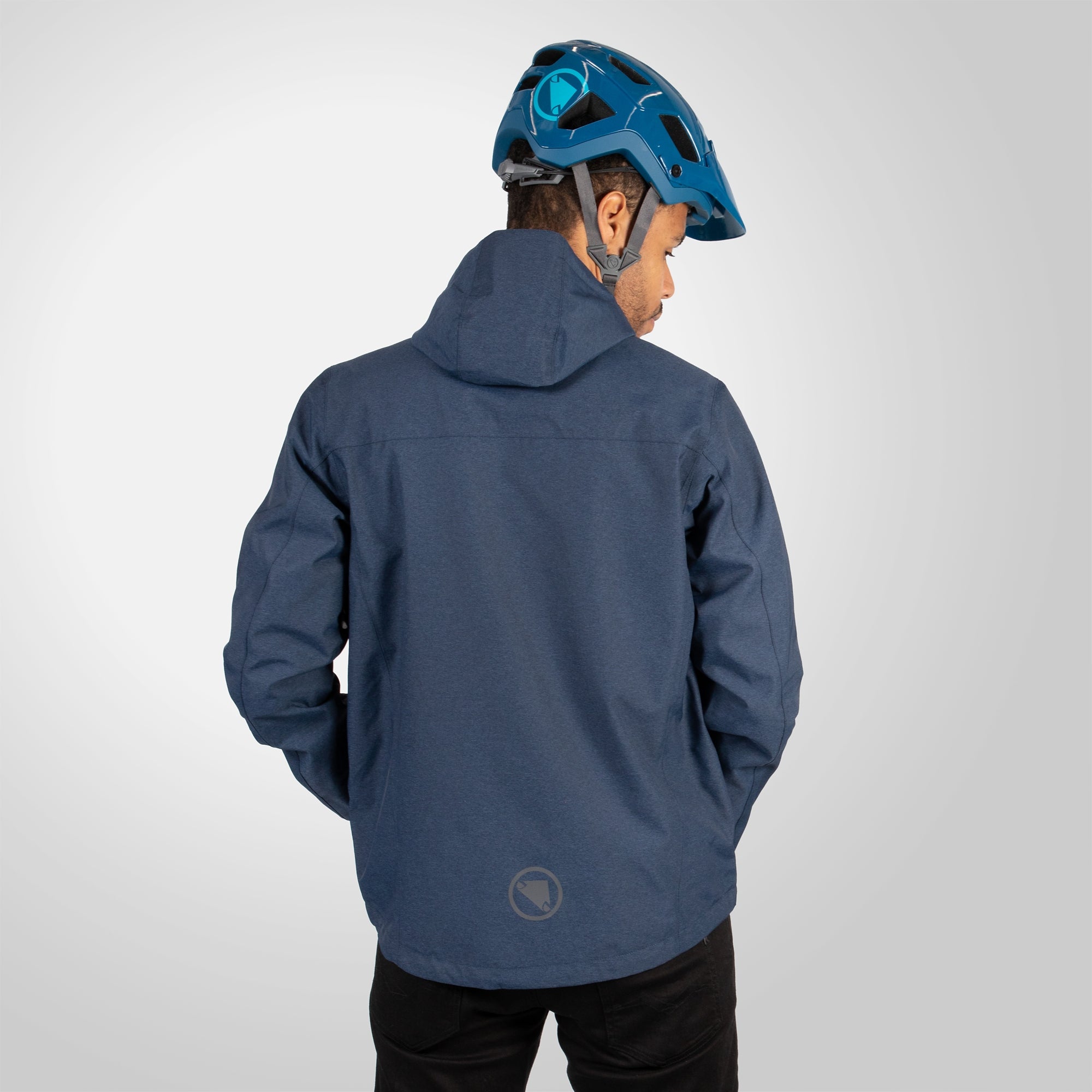 ENDURA HUMMVEE WATERPROOF HOODED JACKET INK BLUE