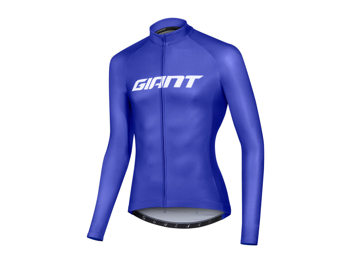 GIANT  RACE DAY LONG SLEEVE JERSEY - BLUE