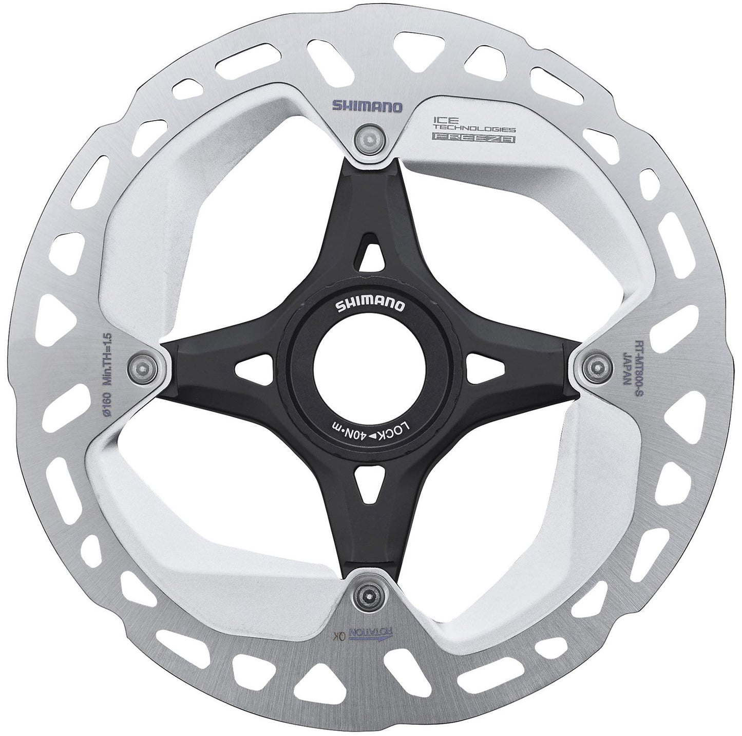SHIMANO DEORE XT RT-MT800 CENTRE-LOCK DISC ROTOR WITH LOCKRING