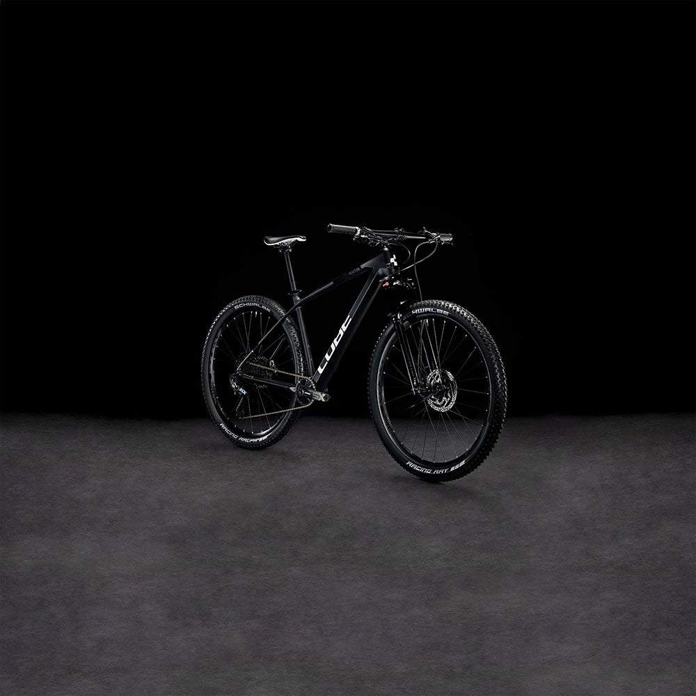 CUBE REACTION C:62 ONE HARDTAIL MTB BIKE 2023 CARBON' N 'WHITE