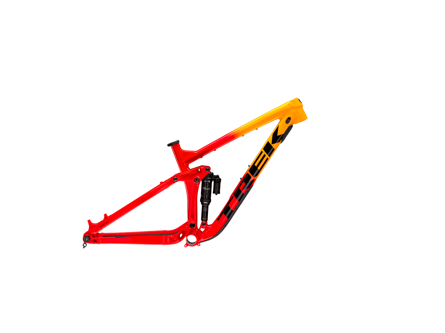 TREK REMEDY AL FRAMESET 2024 MARIGOLD TO RADIOACTIVE RED FADE
