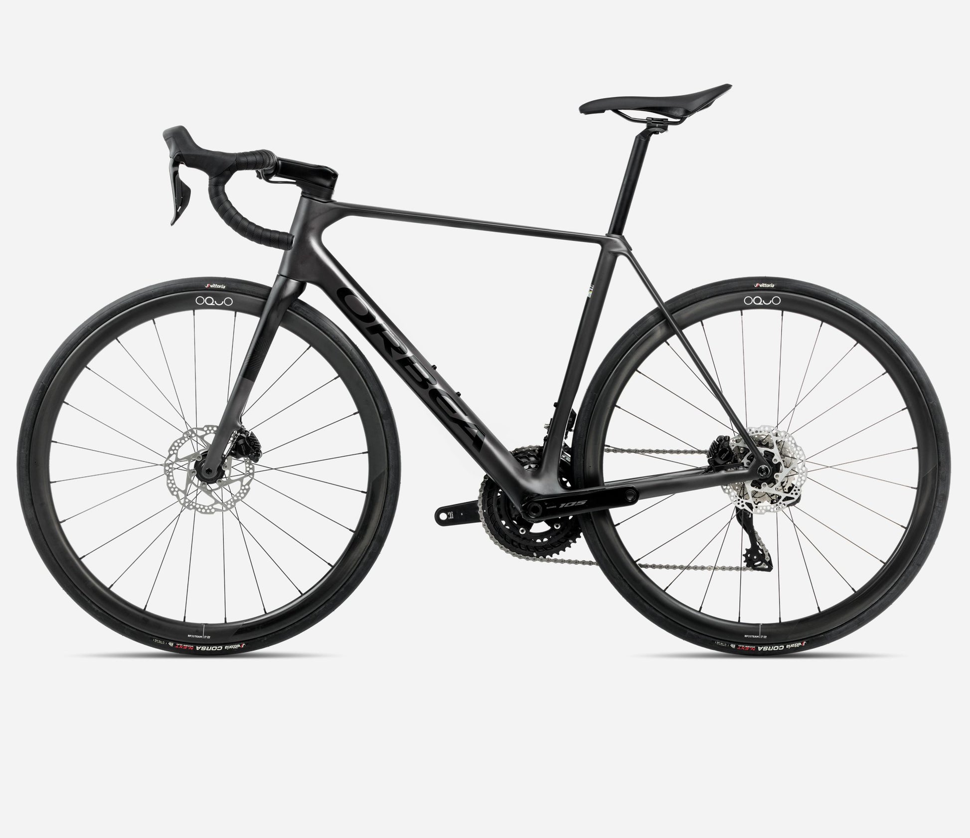 ORBEA ORCA M35i ROAD BIKE 2025 VULCANO-BLACK (MATT) BLACK (GLOSS)