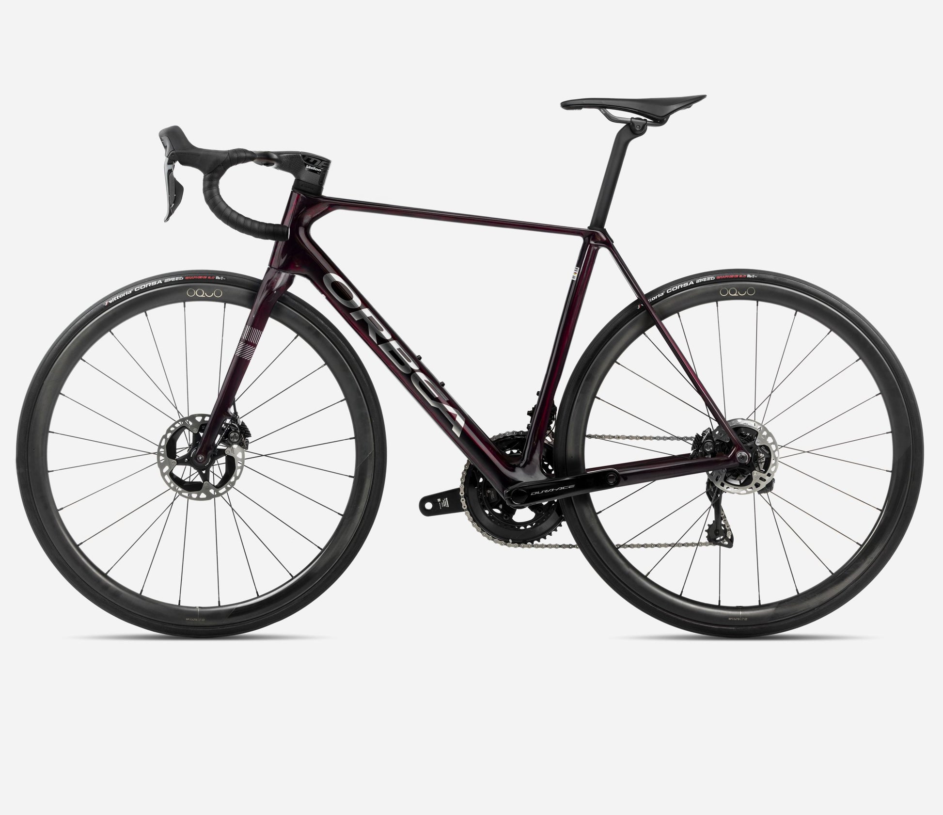 ORBEA ORCA M11e LTD PWR ROAD BIKE 2025 WINE RED-TITANIUM (GLOSS)