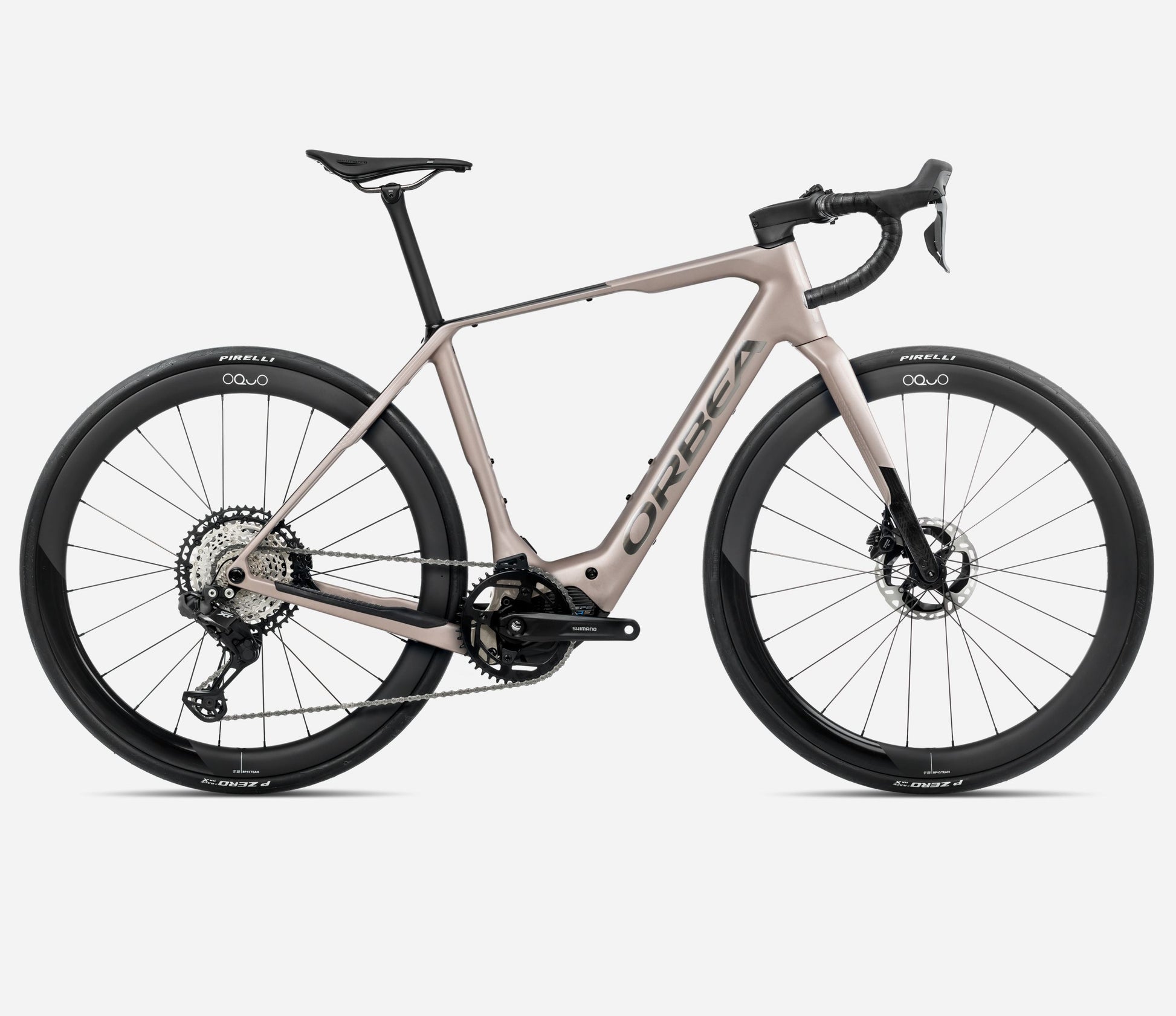ORBEA DENNA M10i eROAD BIKE 2025 NICKEL MATT - CARBON RAW GLOSS