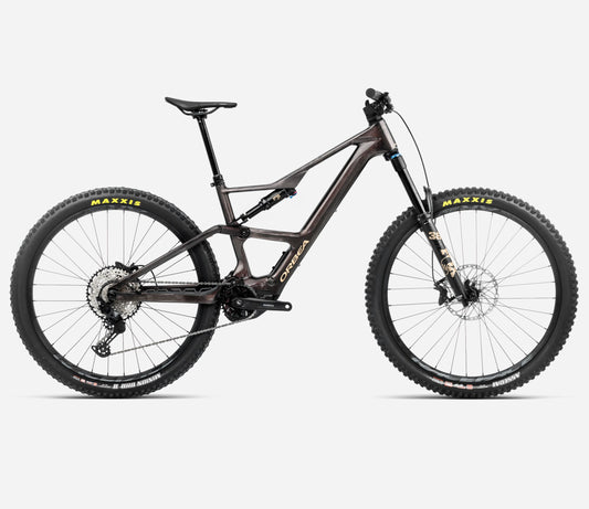 ORBEA RISE SL M-LTD 420Wh FULL SUSPENSION eMTB BIKE 2025 COSMIC CARBON VIEW - GOLDEN SAND