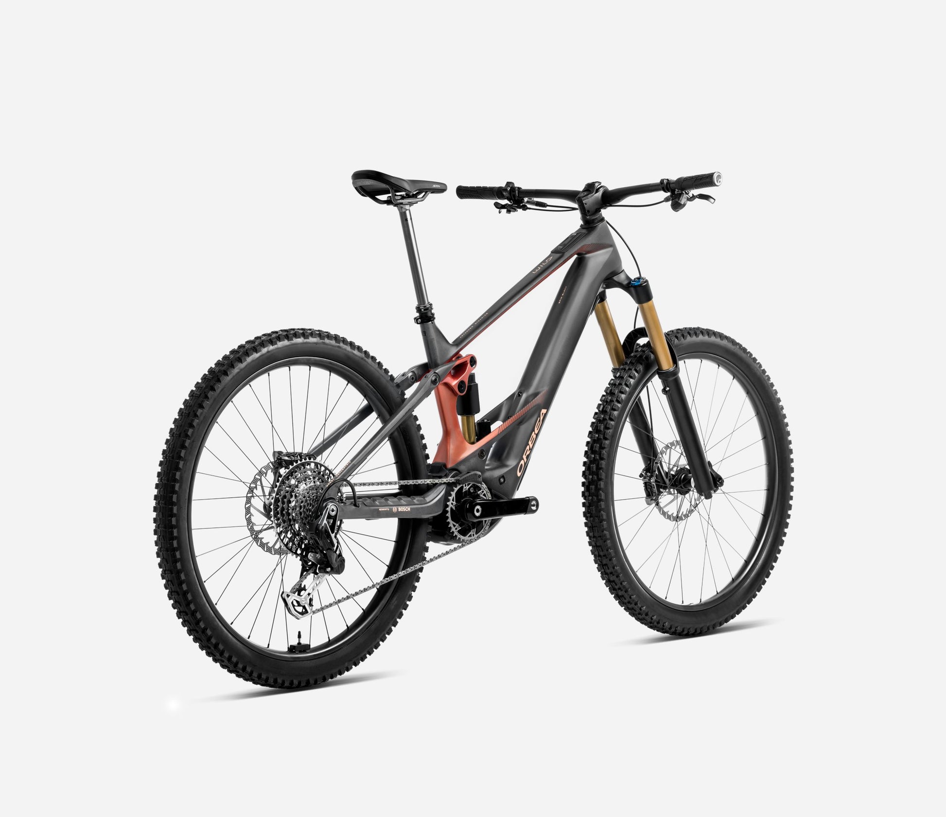 ORBEA WILD M20 FULL SUSPENSION eMTB BIKE 2025 DIAMOND CARBON VIEW (MATT) - MARS RED (GLOSS)