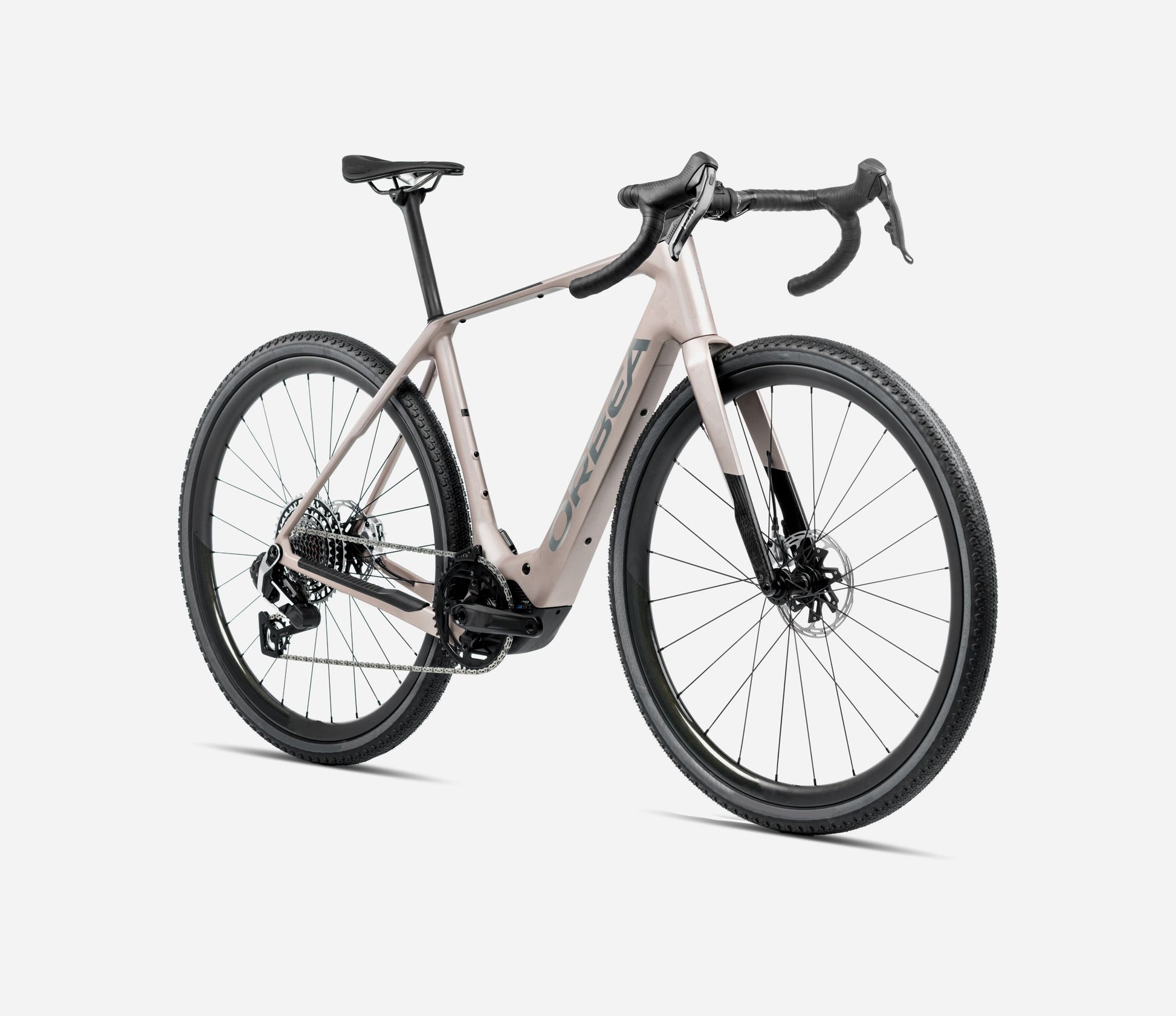 ORBEA DENNA M10i eROAD BIKE 2025 NICKEL MATT - CARBON RAW GLOSS