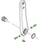 SHIMANO 105/XT BOLT M6x21 WITH WASHER FOR CRANK ARM