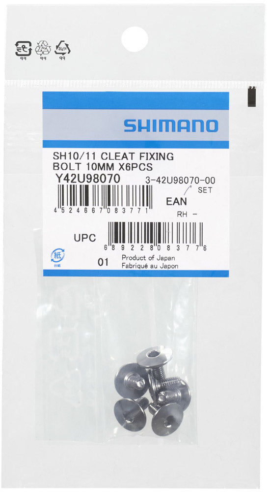 SHIMANO CLEAT FIXING BOLTS M5 X 10MM FOR SM-SH10/11/12
