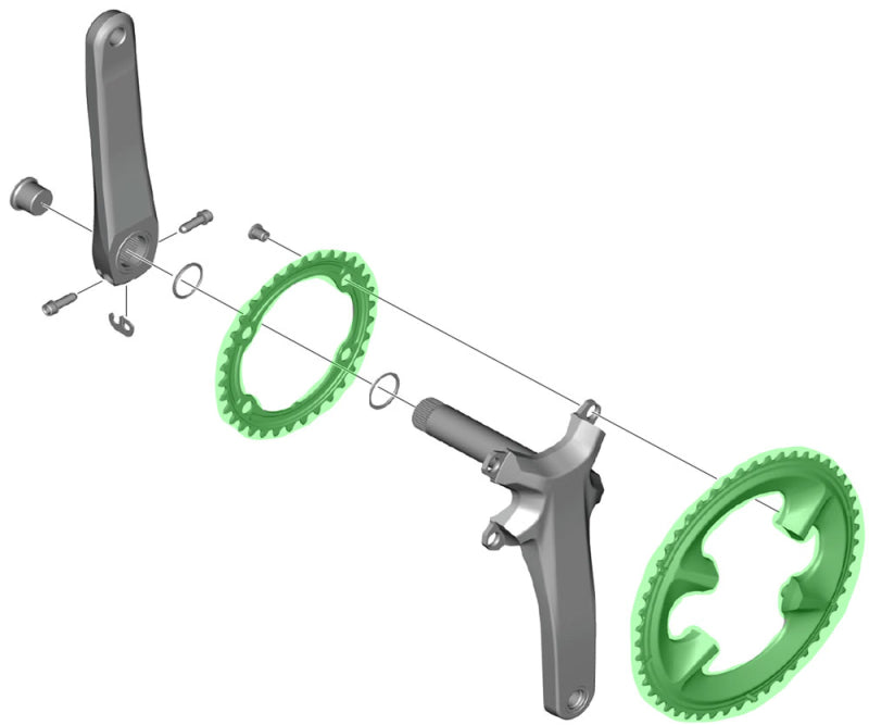 SHIMANO 105 CHAINRING FOR FC-R7100 52/36T