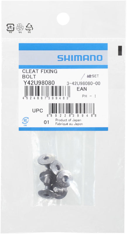 SHIMANO CLEAT FIXING BOLTS M5 x 8mm FOR SM-SH10/11/12