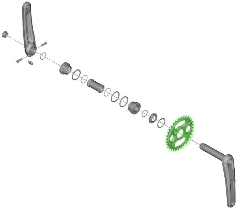 SHIMANO DEORE FC-M6100/6120/6130 12-SPEED CHAINRING