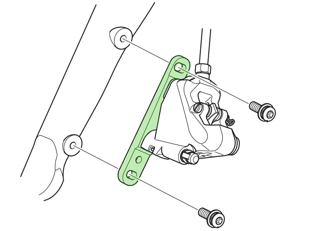 SHIMANO FLAT-MOUNT FOR FRONT 140/160mm ROTOR