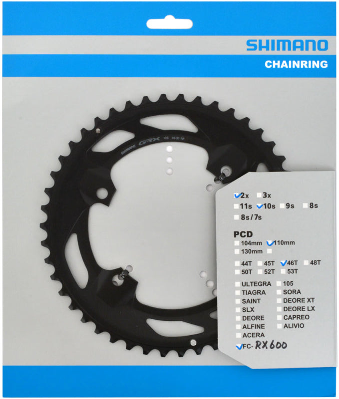 SHIMANO GRX FC-RX600 2x10-SPEED CHAINRING