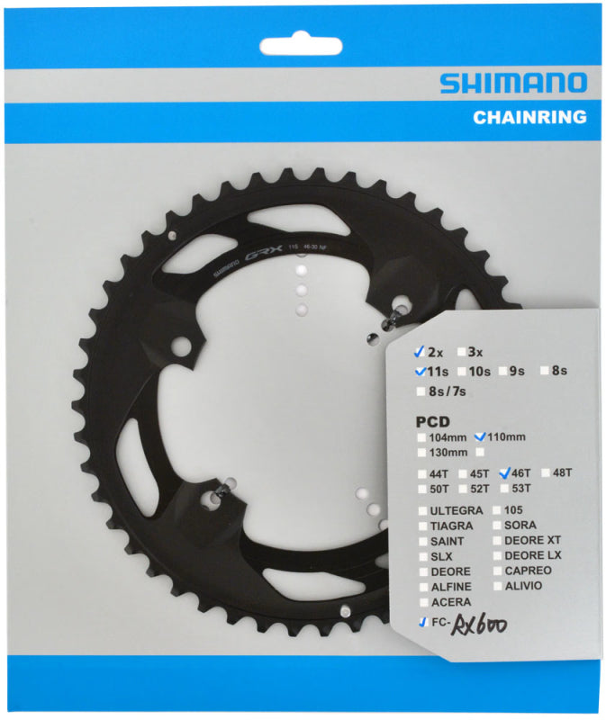 SHIMANO GRX FC-RX600 2x10/11-SPEED CHAINRING