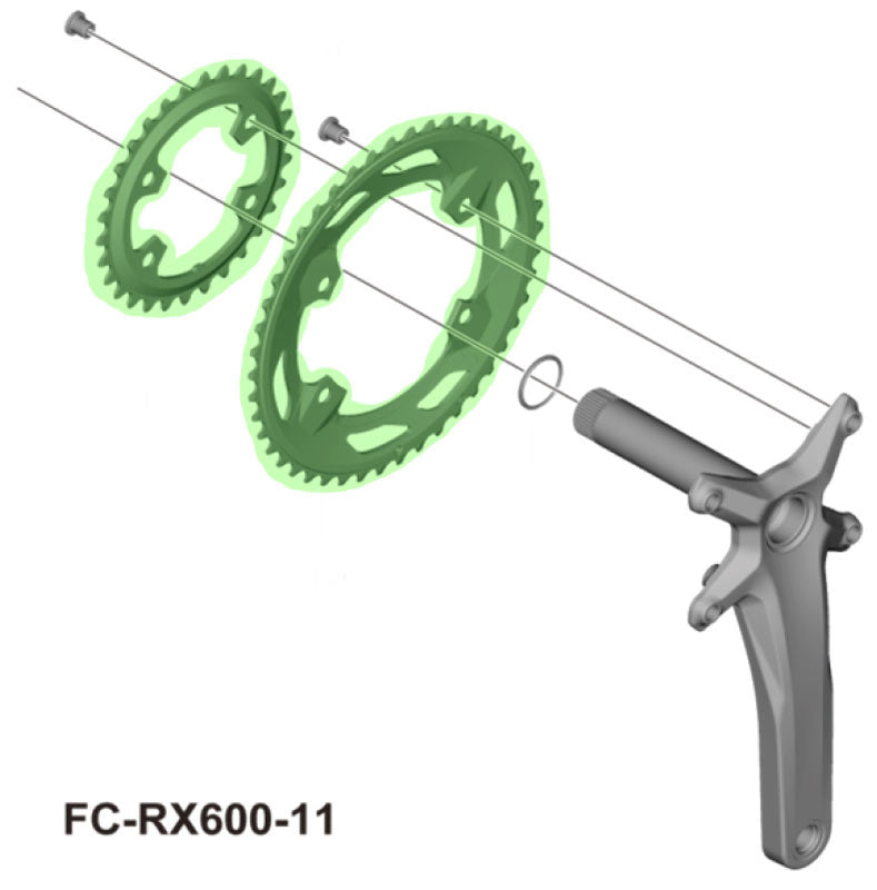 SHIMANO GRX FC-RX600 2x10/11-SPEED CHAINRING