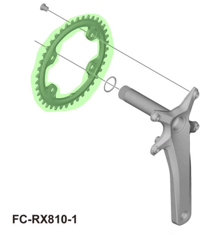 SHIMANO GRX FC-RX810 1x11-SPEED CHAINRING