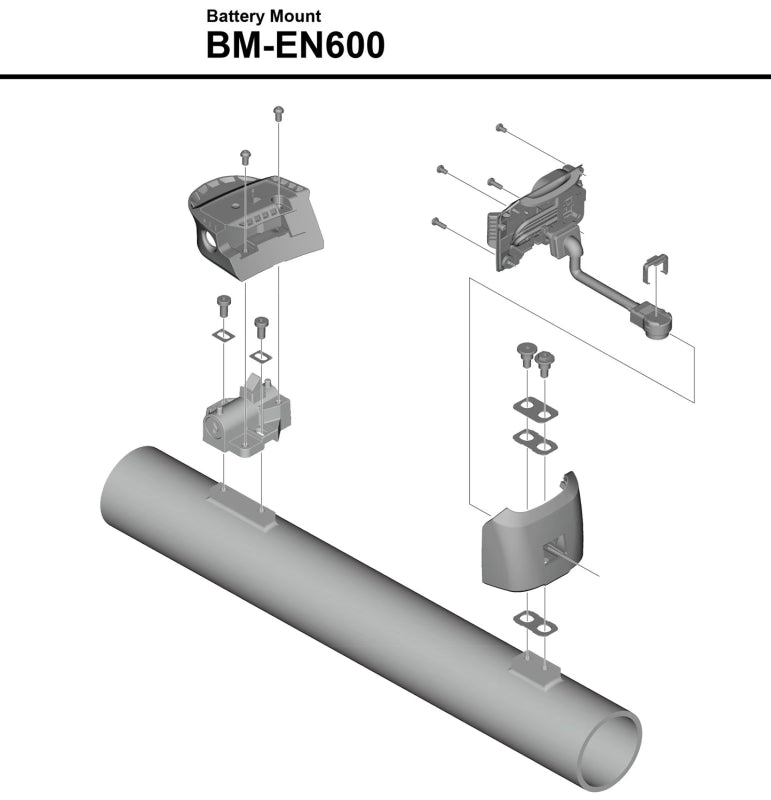 SHIMANO STEPS BM-EN600 BATTERY MOUNT FOR DOWN TUBE