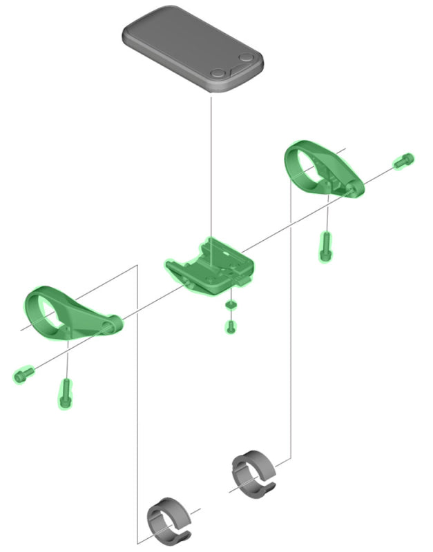SHIMANO STEPS DISPLAY MOUNT FOR SC-E6100/E6010