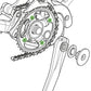 SHIMANO STEPS SM-CRE80/CRE80-B/CRE80-12B GEAR FIXING BOLTS