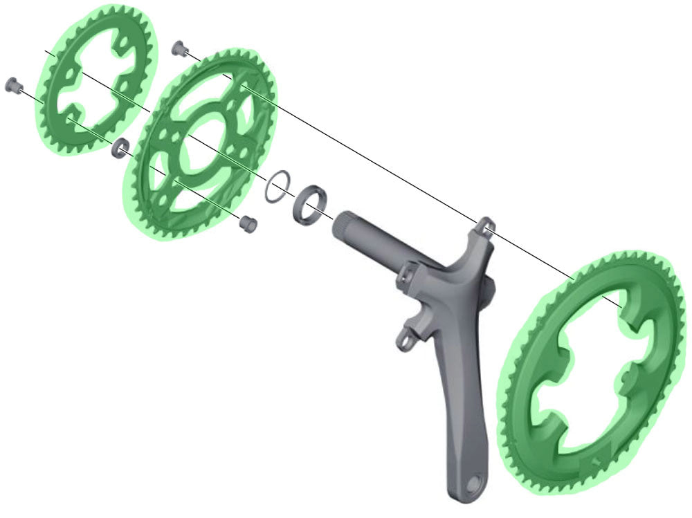 SHIMANO TIAGRA FC-4703 10-SPEED CHAINRING