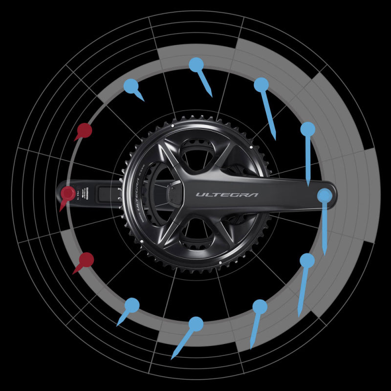 SHIMANO ULTEGRA FC-R8100-P 12-SPEED POWER METER CRANKSET WITHOUT CHAINRING