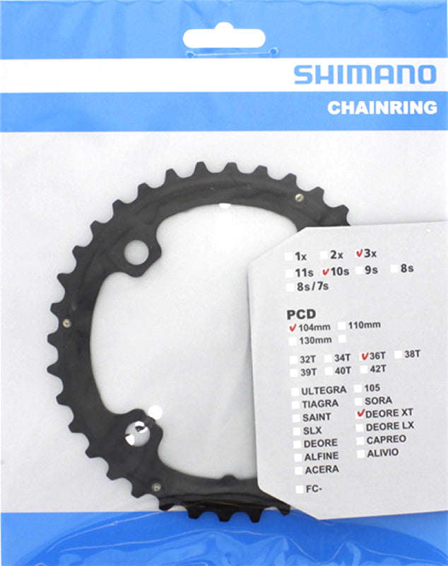 SHIMANO XT CHAINRING FOR FC-T780/T781/FC-M670 36T (AL)