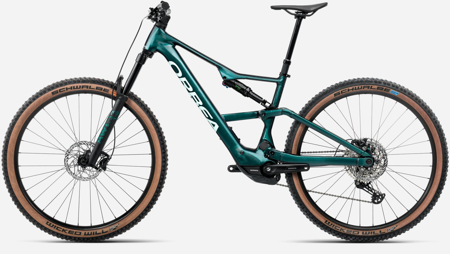 ORBEA RISE SL H30 FULL SUSPENSION eMTB BIKE 2026 ESCAPE GREEN-SPLASH ICE GREEN