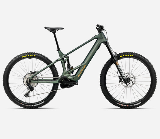 ORBEA WILD M20 FULL SUSPENSION eMTB BIKE 2026 SEAWEED CARBON VIEW MATT