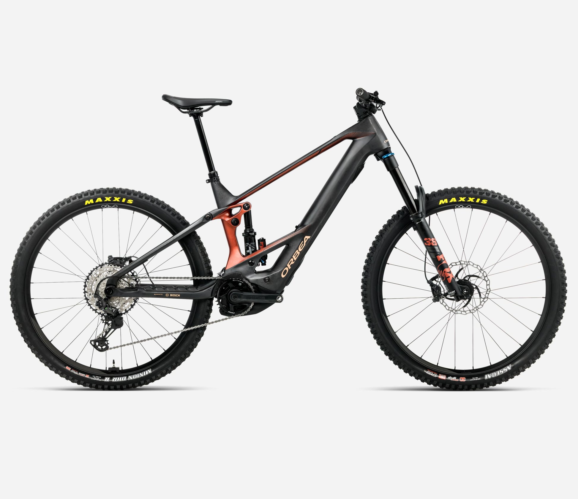 ORBEA WILD M10 FULL SUSPENSION eMTB BIKE 2026 DIAMOND CARBON VIEW (MATT) MARS RED (GLOSS)