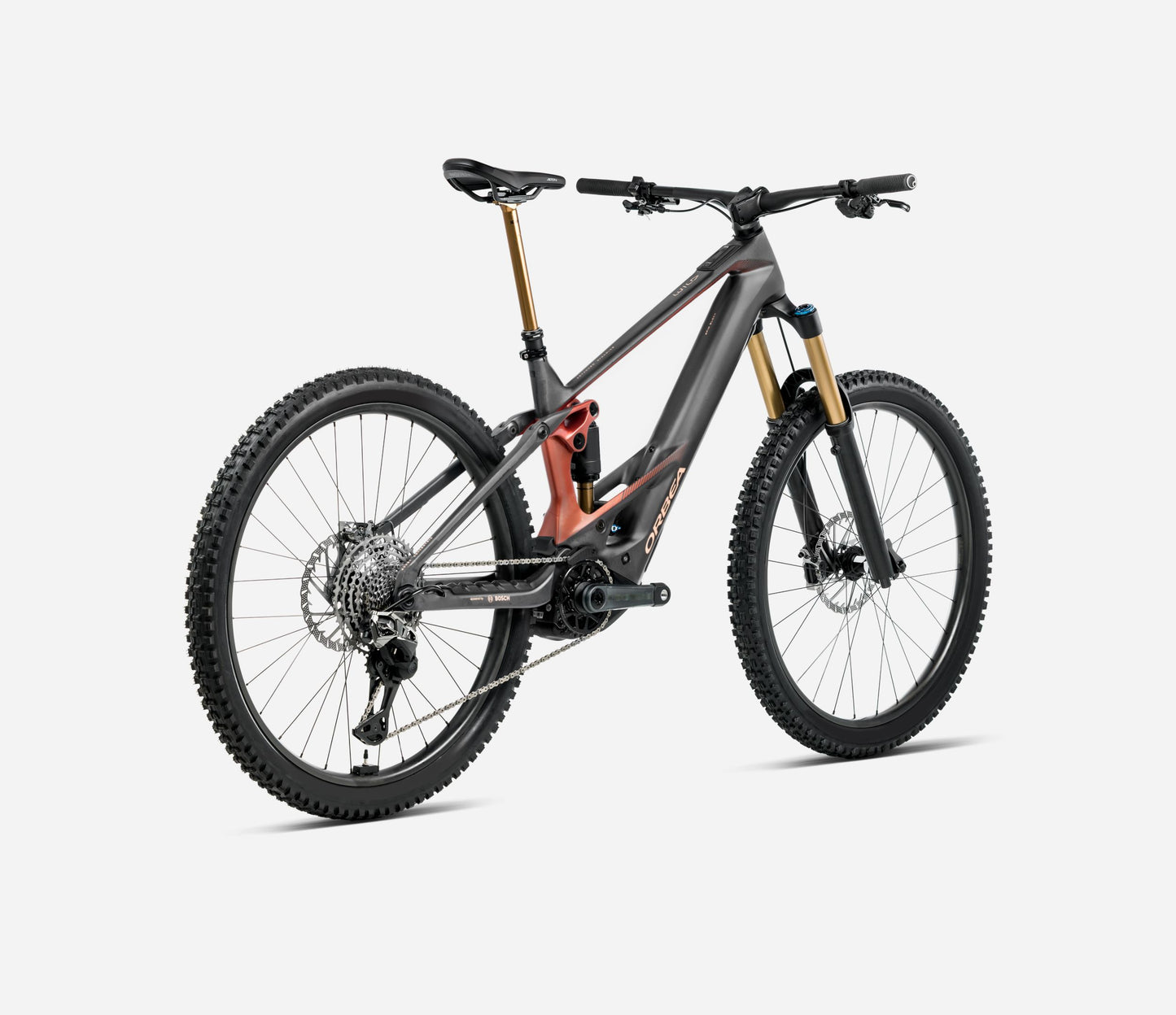 ORBEA WILD M10 FULL SUSPENSION eMTB BIKE 2026 DIAMOND CARBON VIEW (MATT) MARS RED (GLOSS)