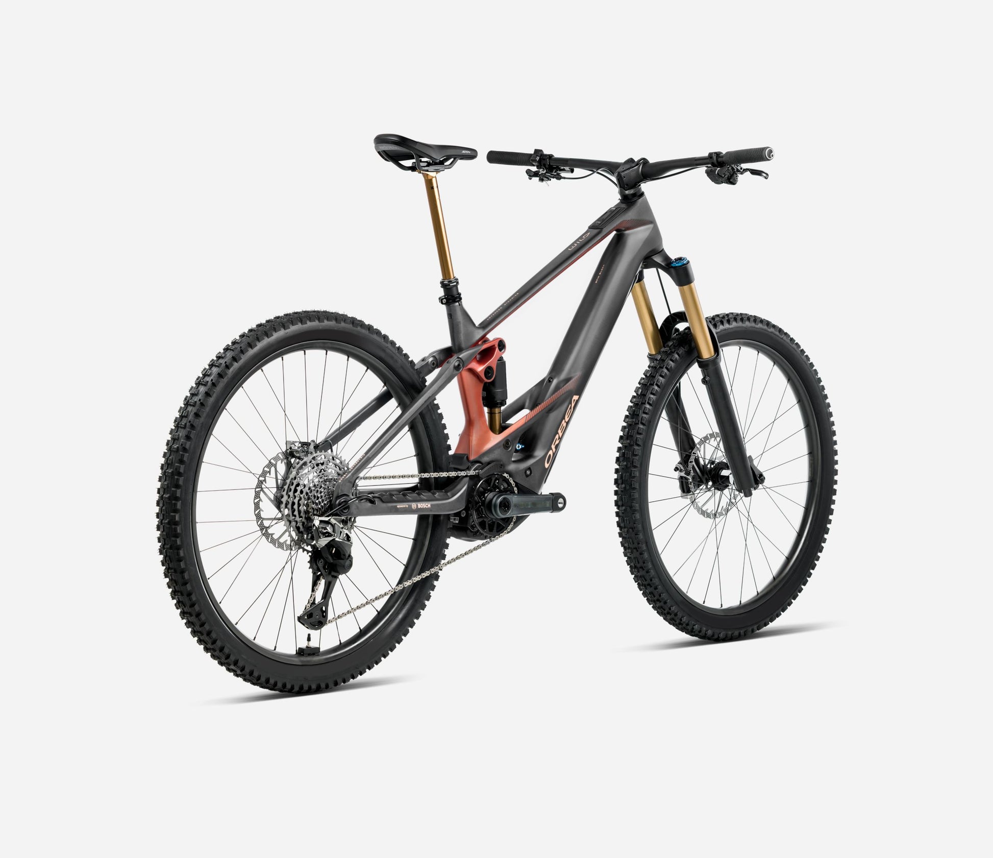ORBEA WILD M10 FULL SUSPENSION eMTB BIKE 2026 DIAMOND CARBON VIEW (MATT) MARS RED (GLOSS)