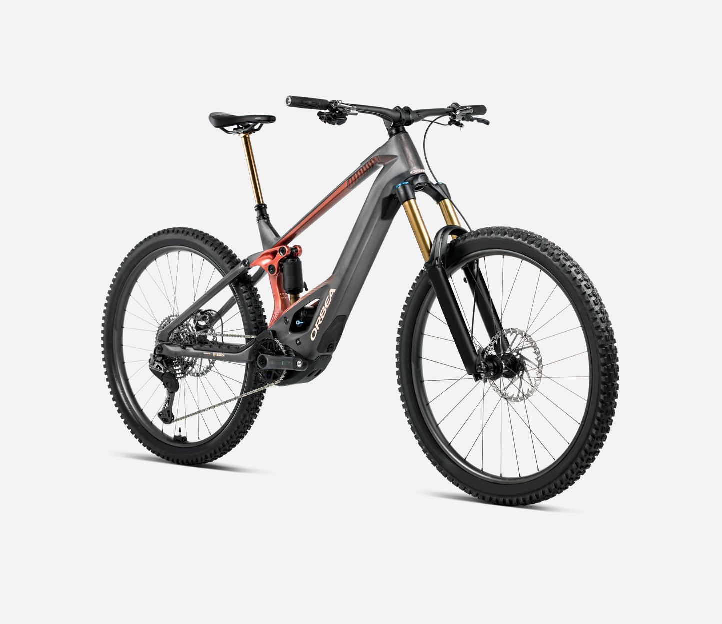 ORBEA WILD M10 FULL SUSPENSION eMTB BIKE 2026 DIAMOND CARBON VIEW (MATT) MARS RED (GLOSS)