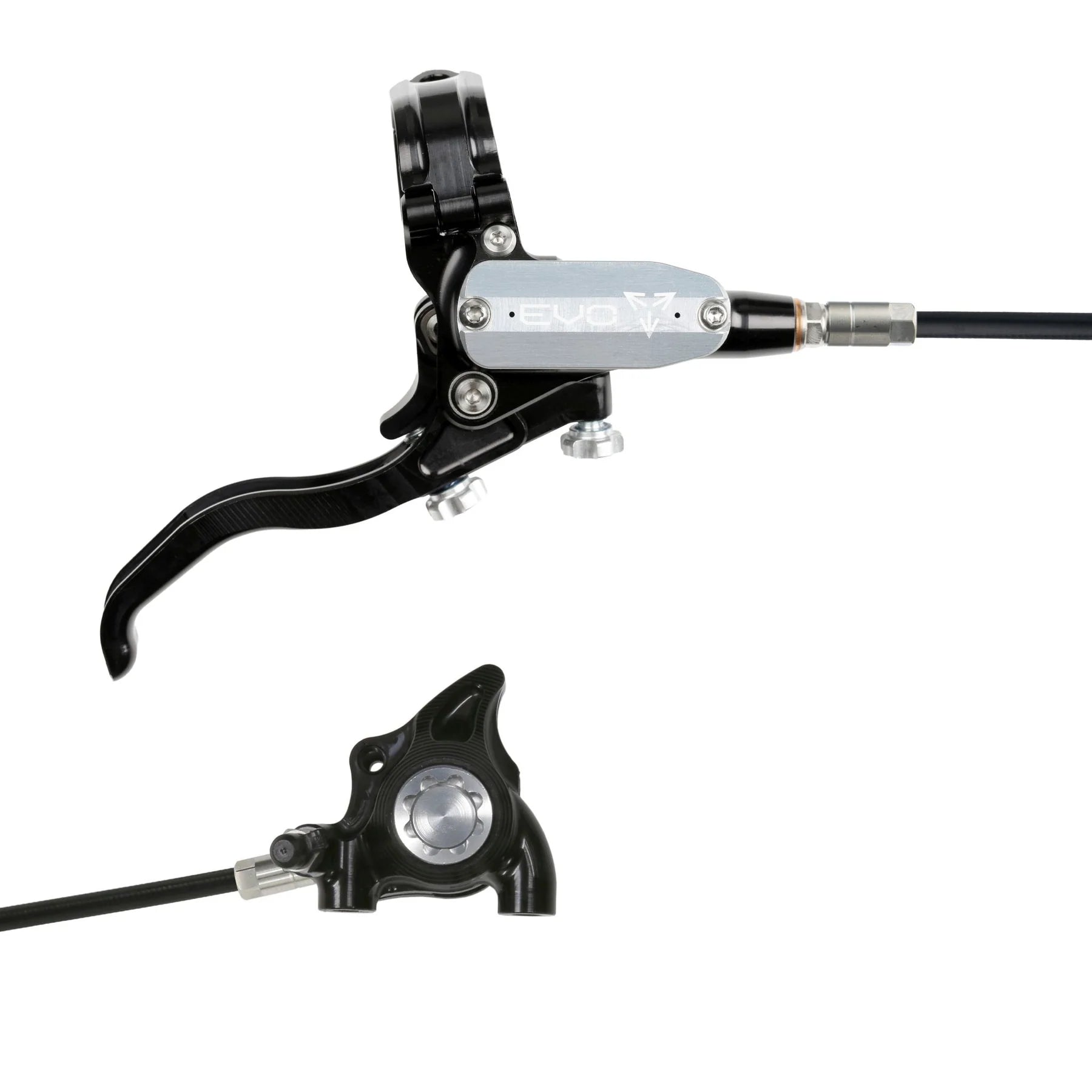 HOPE TECH 4 EVO X2 FLAT MOUNT BRAKES BRAIDERD HOSE