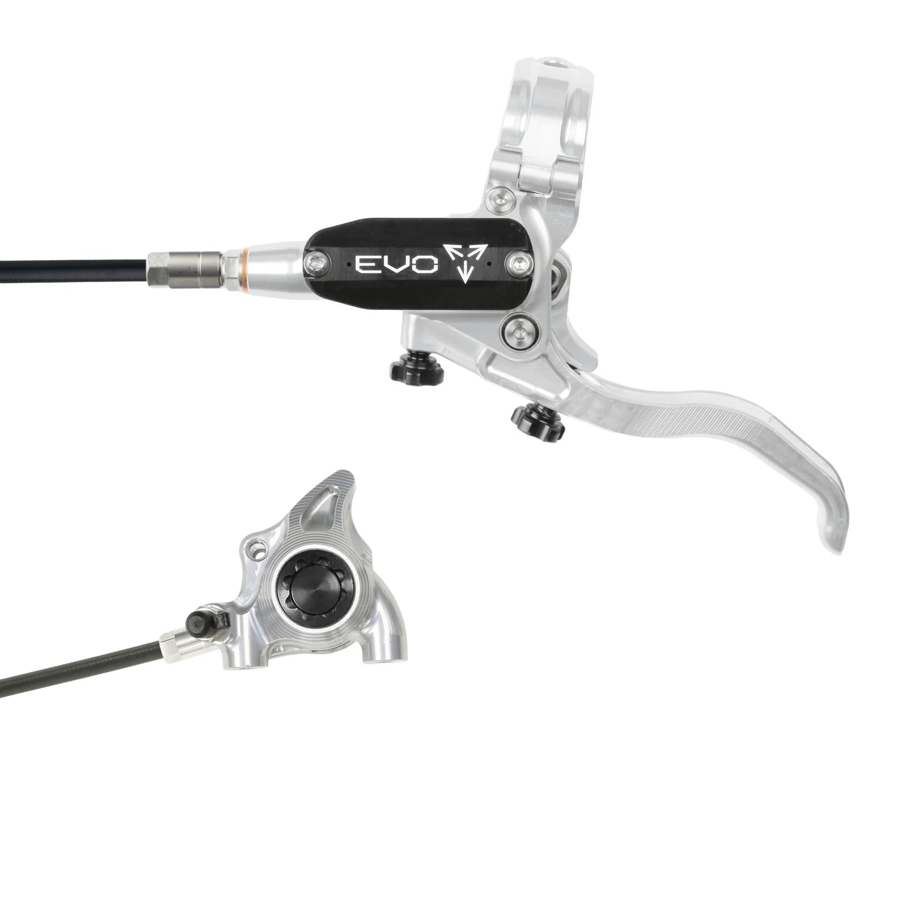 HOPE TECH 4 EVO X2 FLAT MOUNT BRAKES BRAIDERD HOSE