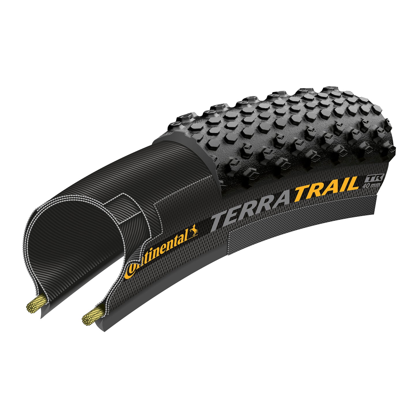 CONTINENTAL TERRA TRAIL SHIELDWALL TLR 700c E-25 FOLDING TYRE