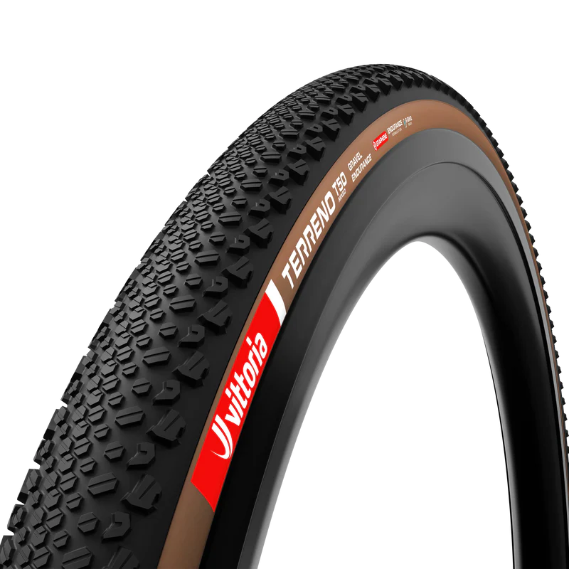 VITTORIA TERRENO T50 MIXED 700C GRAVEL ENDURANCE TLR E-25 FOLDING TYRE BROWN