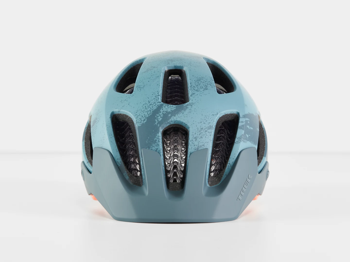 BONTRAGER RALLY WAVECEL MOUNTAIN BIKE HELMET - BATTLESHIP BLUE/ORANGE