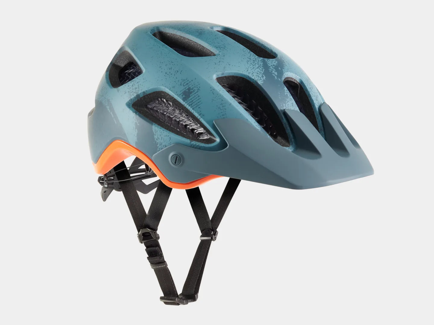 BONTRAGER RALLY WAVECEL MOUNTAIN BIKE HELMET - BATTLESHIP BLUE/ORANGE