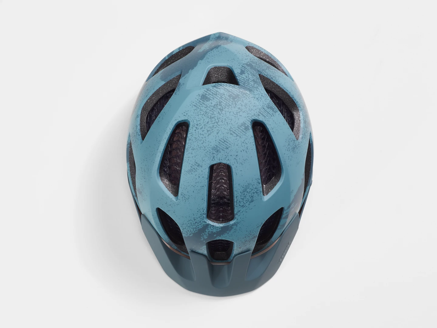 BONTRAGER RALLY WAVECEL MOUNTAIN BIKE HELMET - BATTLESHIP BLUE/ORANGE