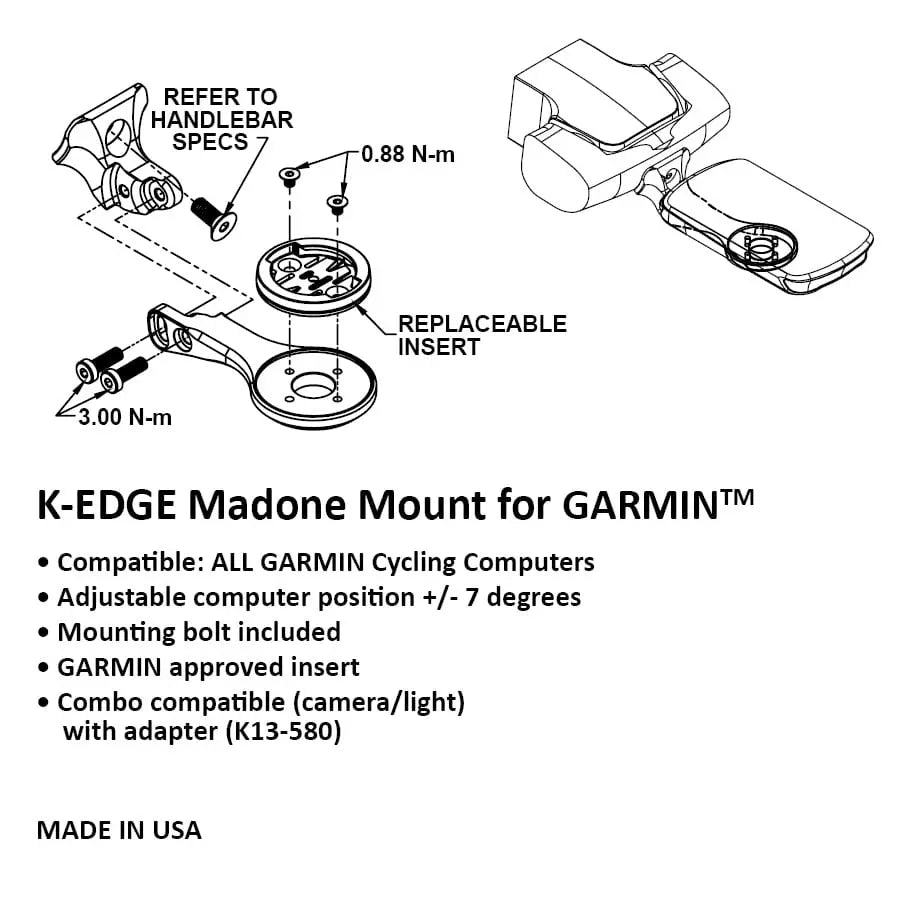 K-EDGE GARMIN GEN 6. MADONE/EMONDA MOUNT
