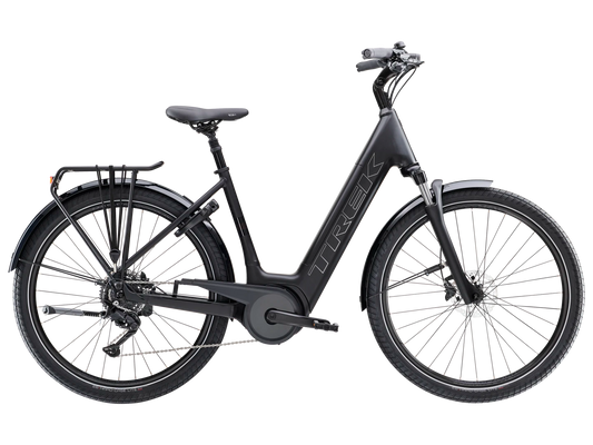 TREK VERVE+ 3 LOWSTEP 545WH ELECTRIC HYBRID BIKE 2025 MATTE TREK BLACK
