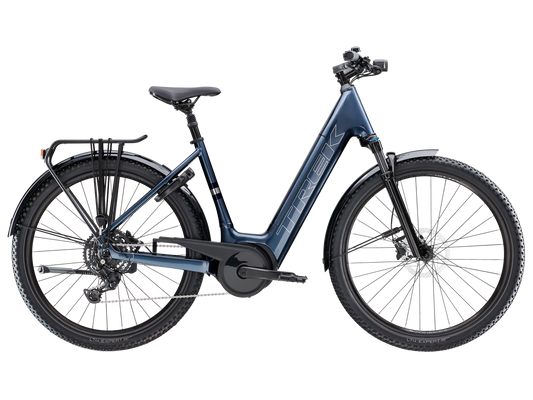 TREK VERVE+ 4 LOWSTEP 545WH ELECTRIC HYBRID BIKE 2025 GALACTIC GREY