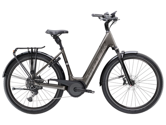 TREK VERVE+ 5 LOWSTEP 545WH ELECTRIC HYBRID BIKE 2024 - MERCURY