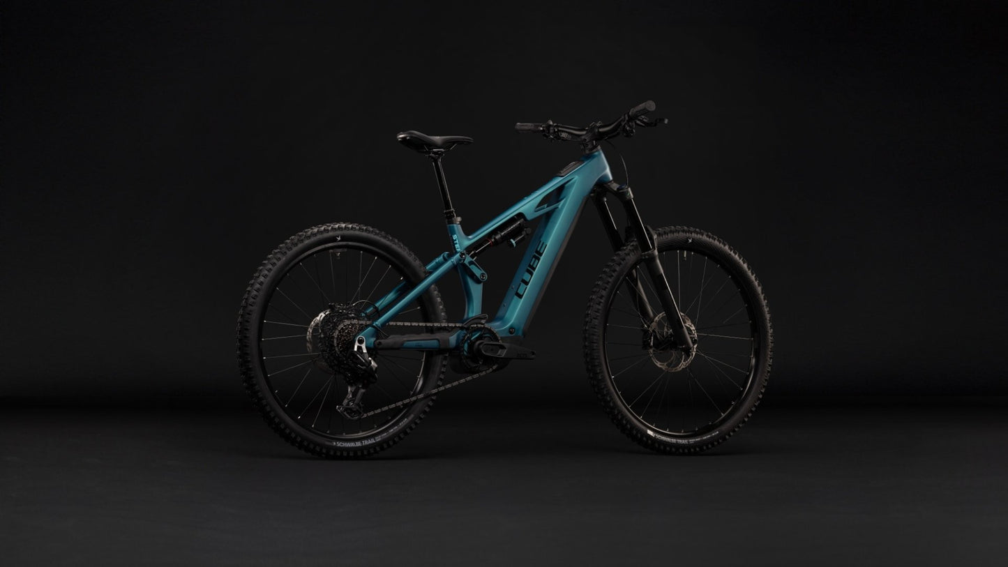 CUBE STEREO HYBRID ONE77 HPC RACE 800 eMTB BIKE 2027 METALLICPETROL 'N' BLACK