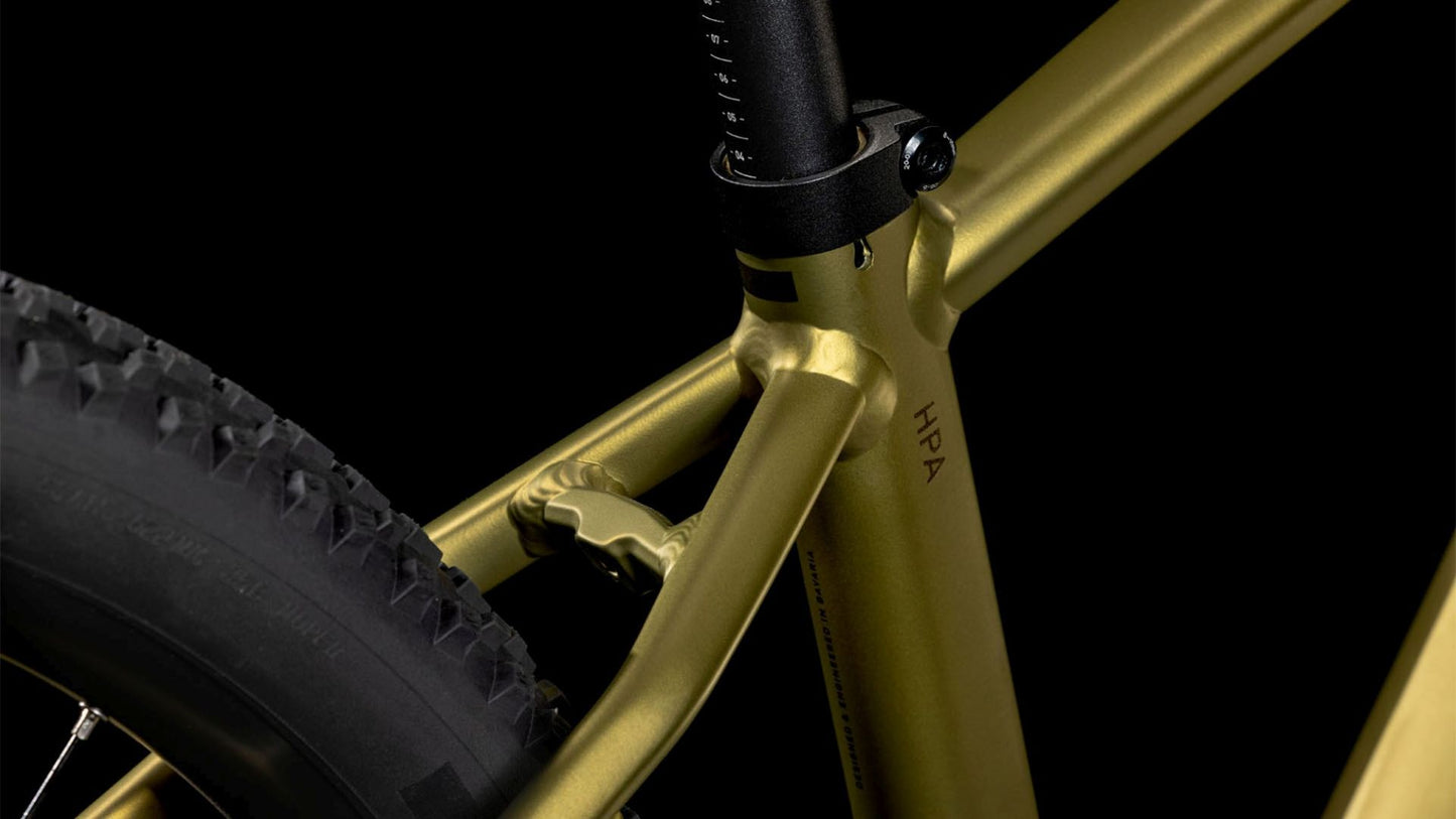 CUBE REACTION HYBRID PERFORMANCE 500 eMTB BIKE 2025 GOLDENLIME' N 'BLACK