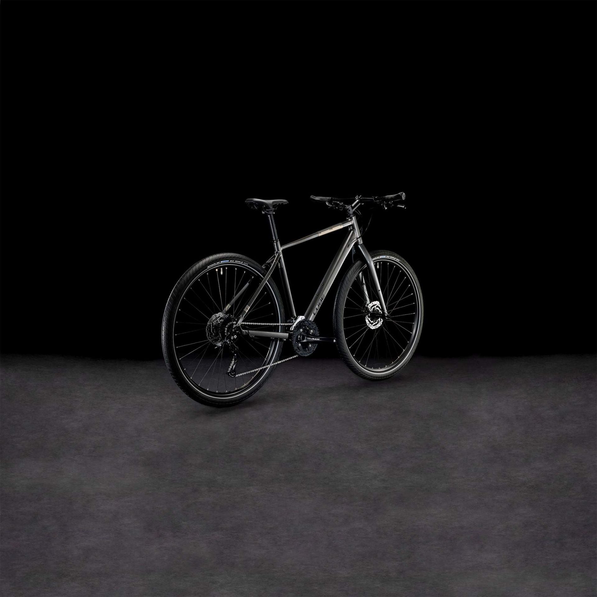 CUBE HYDE CITY BIKE 2023 GRAPHITE 'N' BLACK