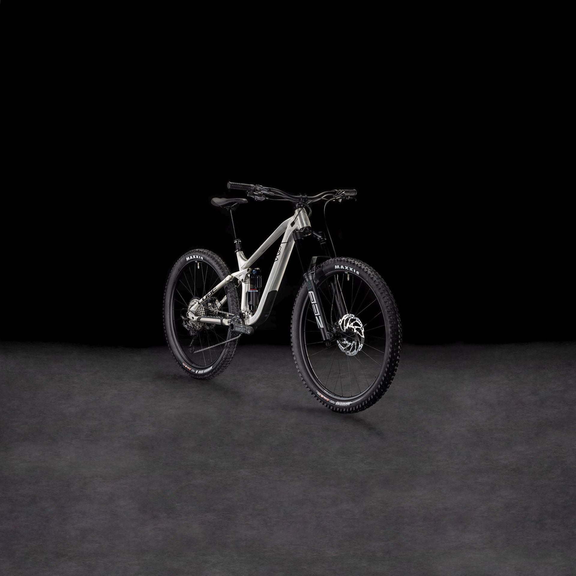 CUBE STEREO ONE77 RACE 29 MTB BIKE 2025 RAWMETAL' N 'BLACK
